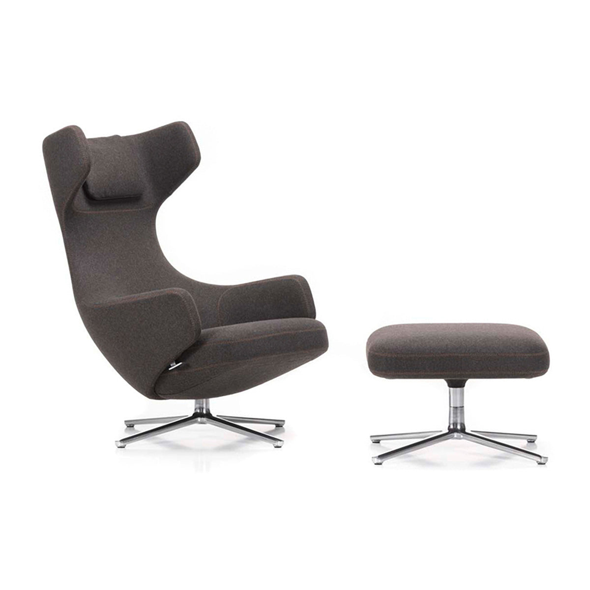 Mobile / WhiteMenu /  Grand Repose & Ottoman, designed by Antonio Cittero made by Vitra
