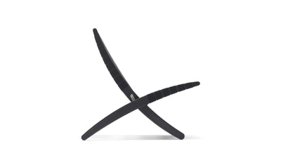 Oak Painted Black - Black Webbing / Desktop / MG501 Cuba Chair, designed by Morten Gottler for Carl Hansen