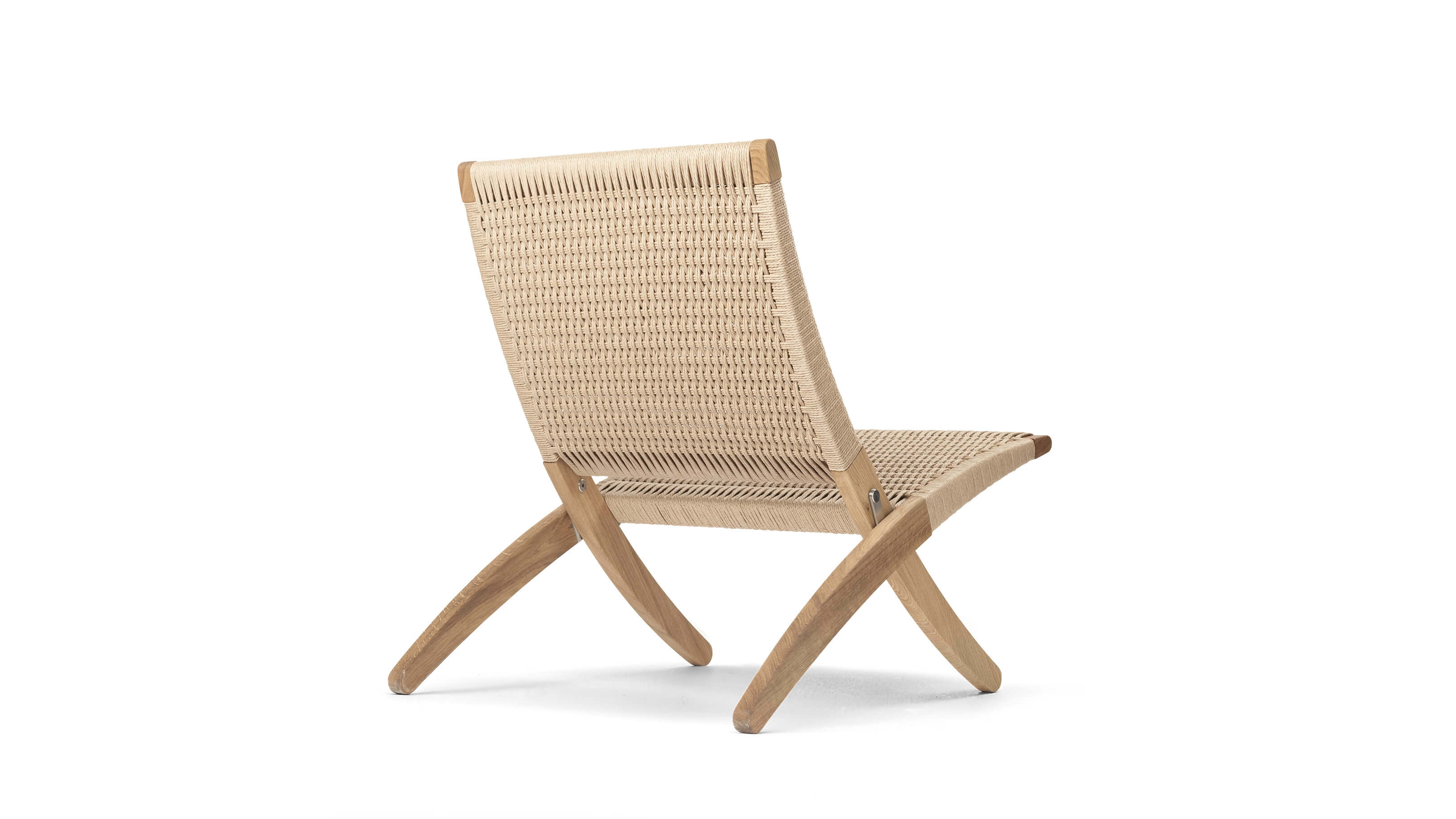 Oak Oil -Natural Paper Cord / Desktop / MG501 Cuba Chair, designed by Morten Gottler for Carl Hansen