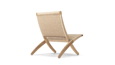 Oak Oil -Natural Paper Cord / Desktop / MG501 Cuba Chair, designed by Morten Gottler for Carl Hansen