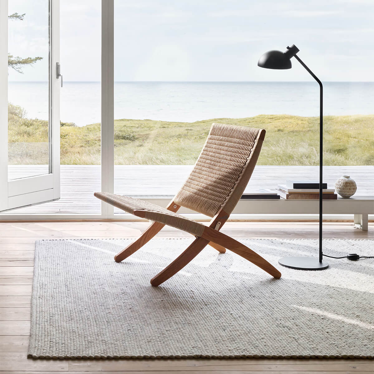Oak Oil -Natural Paper Cord / Mobile / MG501 Cuba Chair, designed by Morten Gottler for Carl Hansen