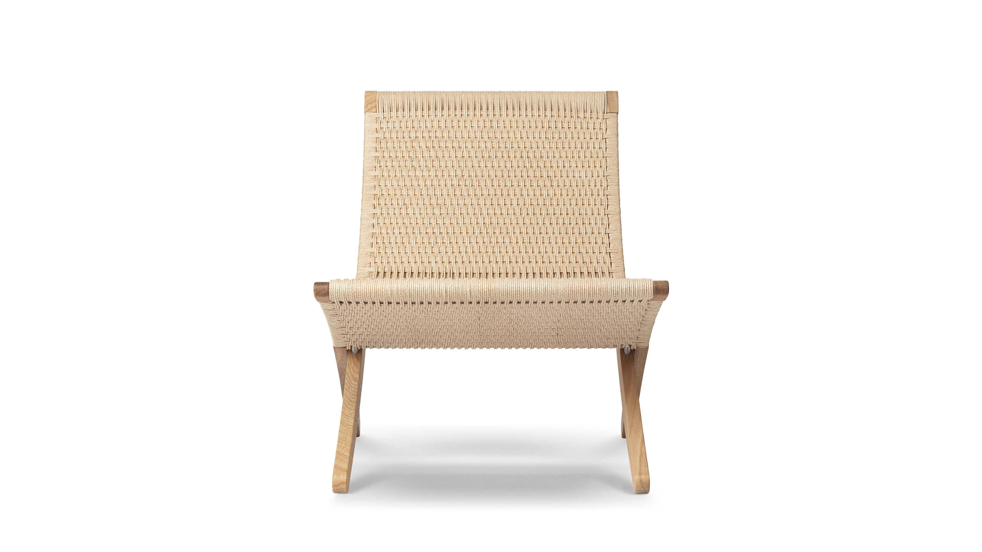 Oak Oil -Natural Paper Cord / Desktop / MG501 Cuba Chair, designed by Morten Gottler for Carl Hansen