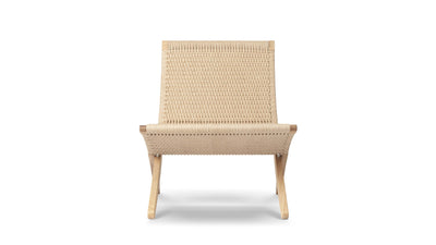 Oak Soap - Natural Paper Cord / Desktop / MG501 Cuba Chair, designed by Morten Gottler for Carl Hansen