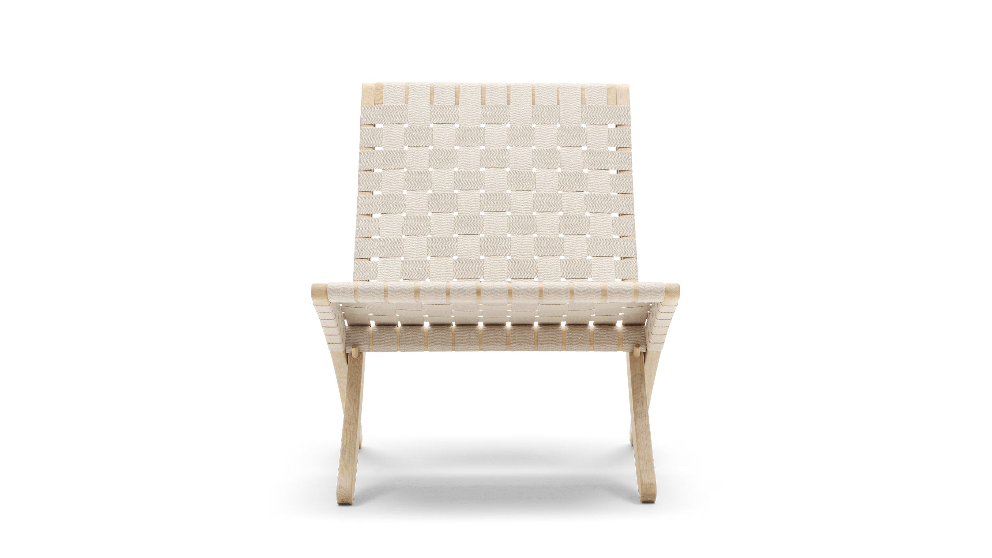 Oak Soap - Natural Webbing / Desktop / MG501 Cuba Chair, designed by Morten Gottler for Carl Hansen