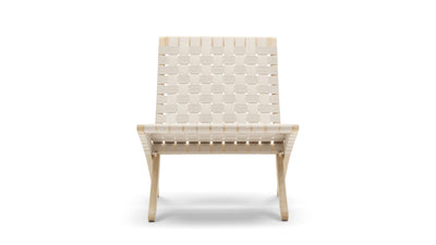 Oak Soap - Natural Webbing / Desktop / MG501 Cuba Chair, designed by Morten Gottler for Carl Hansen