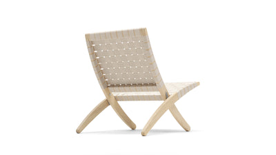 Oak Soap - Natural Webbing / Desktop / MG501 Cuba Chair, designed by Morten Gottler for Carl Hansen