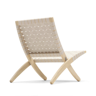 Oak Soap - Natural Webbing / Mobile / MG501 Cuba Chair, designed by Morten Gottler for Carl Hansen