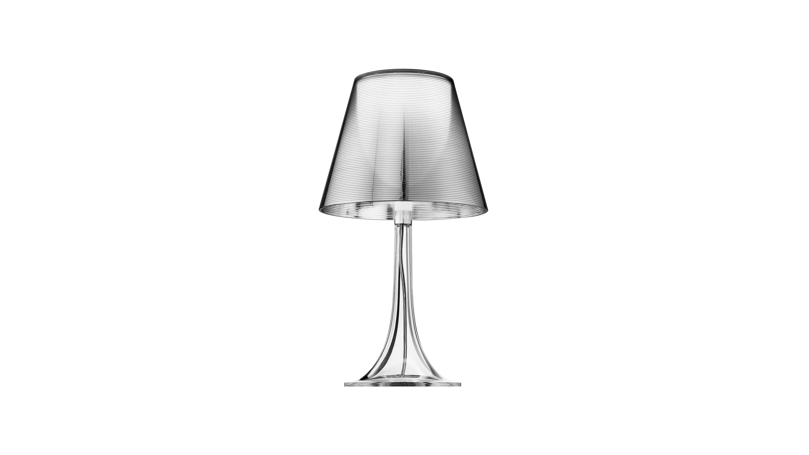 Silver / Desktop / BlackMenu / Miss K Table Lamp, designed by Philippe Starck made by Flos