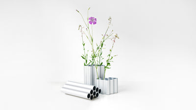 Small - Light Silver / Desktop / Nuage Vases, designed by Ronan &amp; Erwan Bouroullec for Vitra