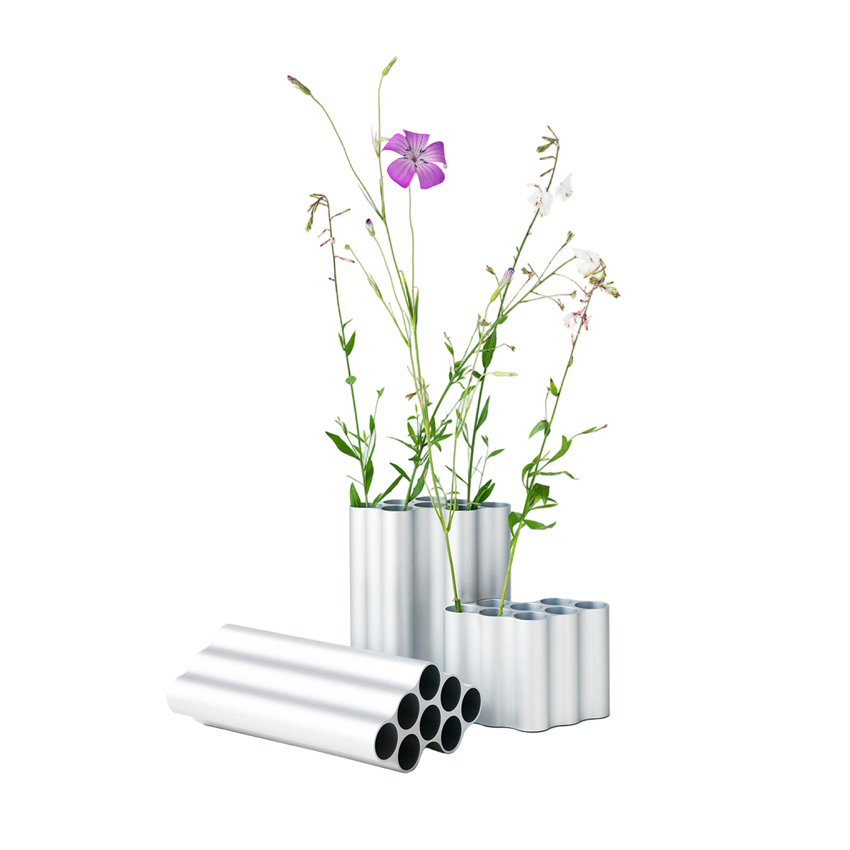 Small - Light Silver / Mobile / Nuage Vases, designed by Ronan &amp; Erwan Bouroullec for Vitra