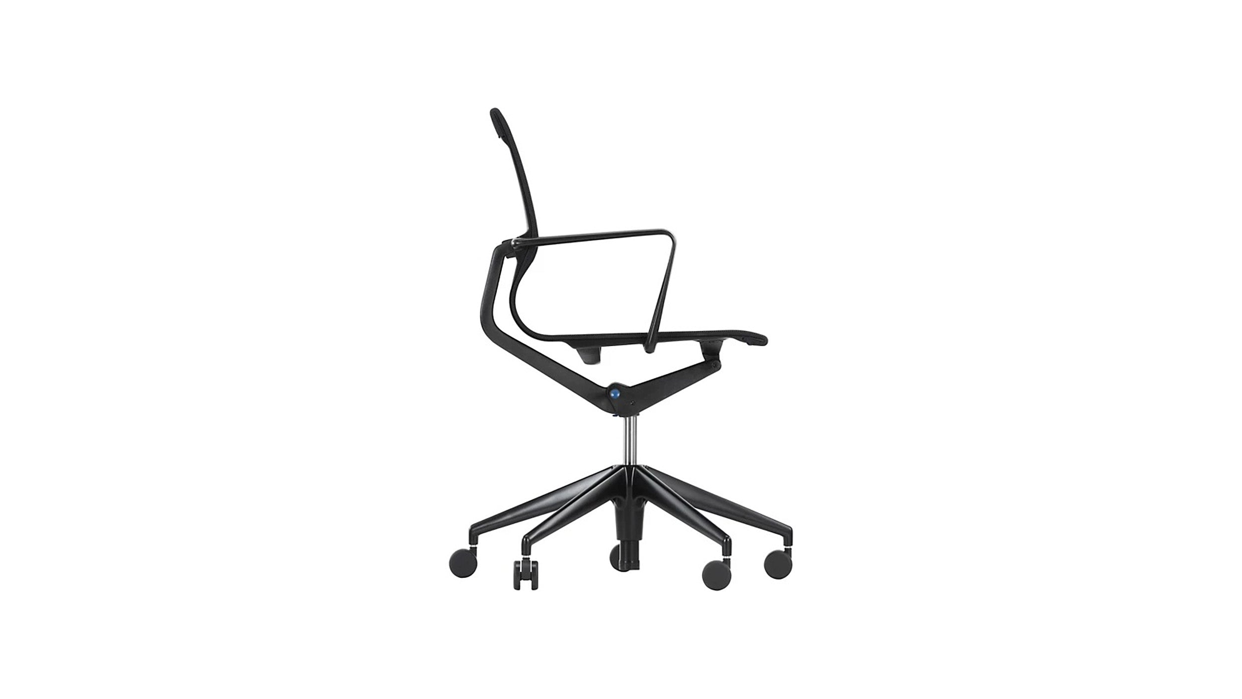 Desktop / Physix Office Chair in Deep Black, designed by Alberto Meda for Vitra