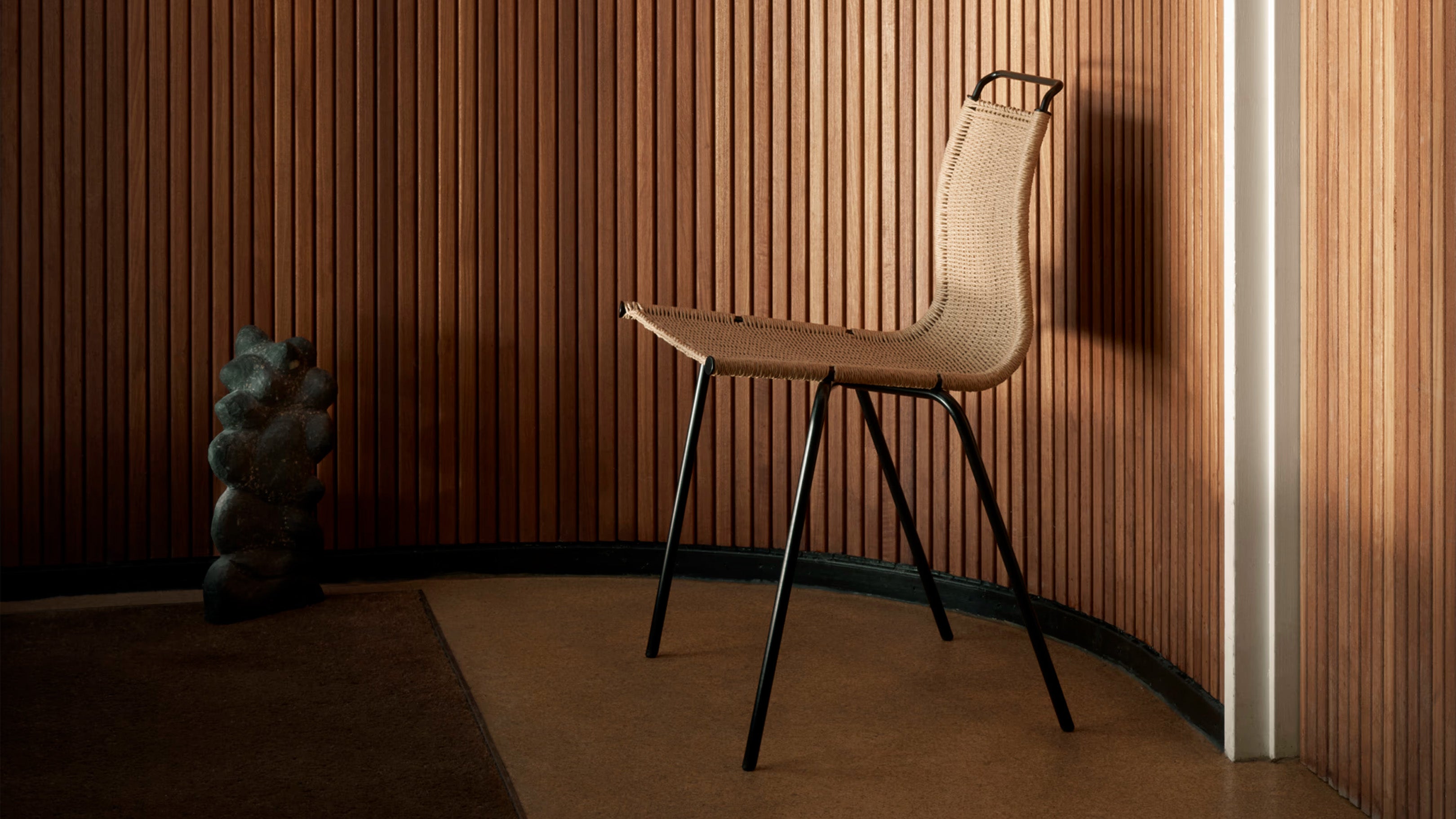 Black Powder-Coated Steel / Desktop / PK1 Chair, designed by Poul Kjaerholm for Carl Hansen and Son