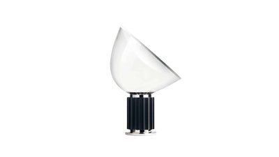 Black / Desktop / Taccia Table Lamp, designed by Achille Castiglioni and Pier Giacomo Castiglioni made by Flos
