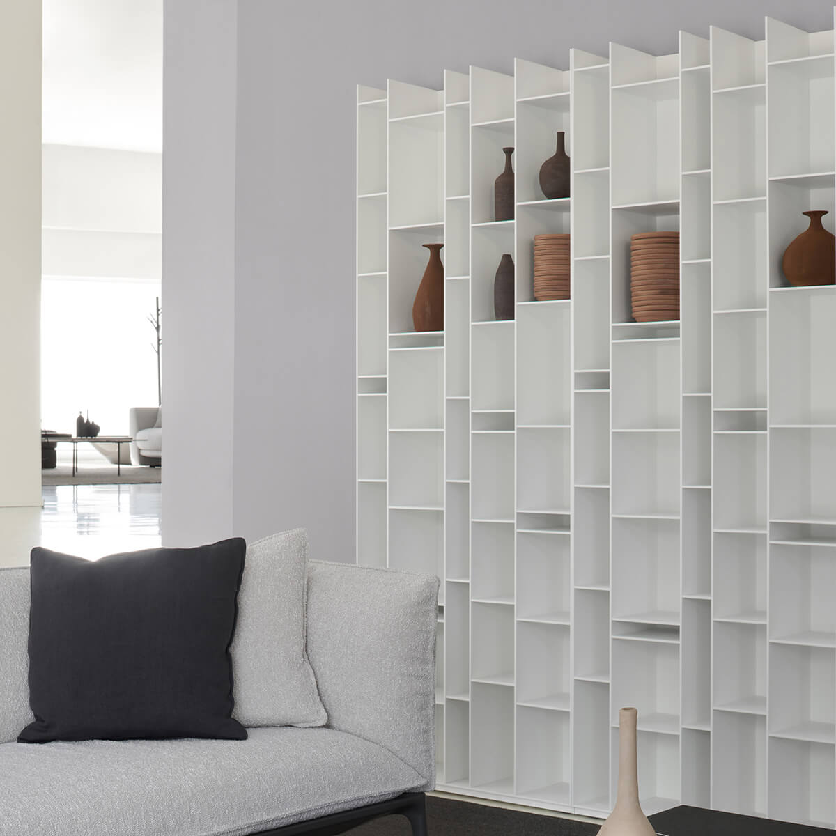 Mobile / BlackMenu / Random Bookcase, designed by Neuland Industriedesign