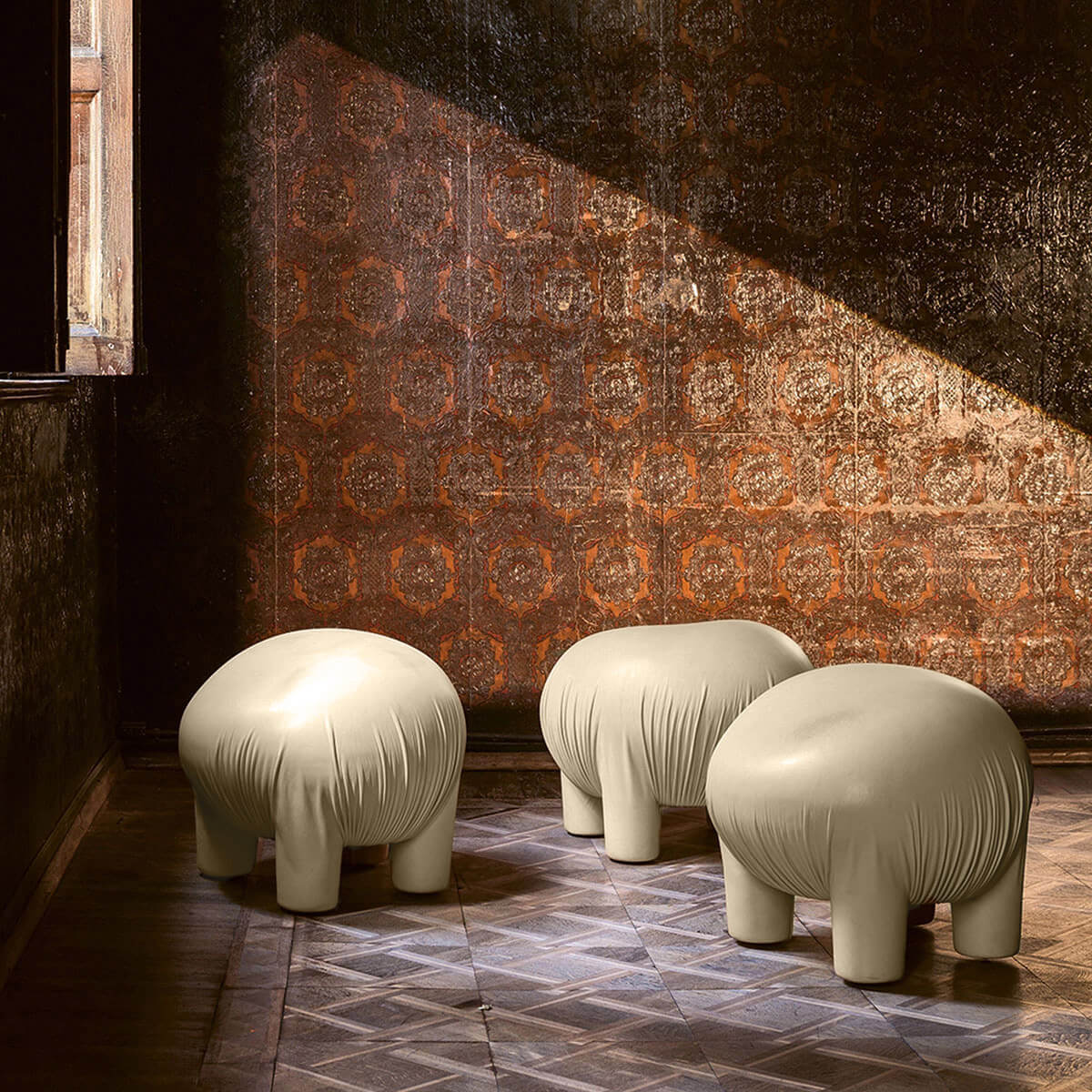 Linen / Mobile / BlackMenu / Anomaly Pouf, Designed by Front