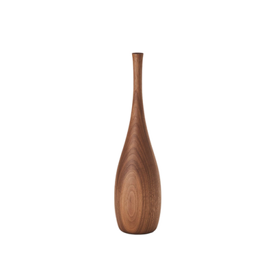 Mezzo / Walnut / Mobile / BlackMenu / Linea Vases designed by Iwata Mokkou Studio