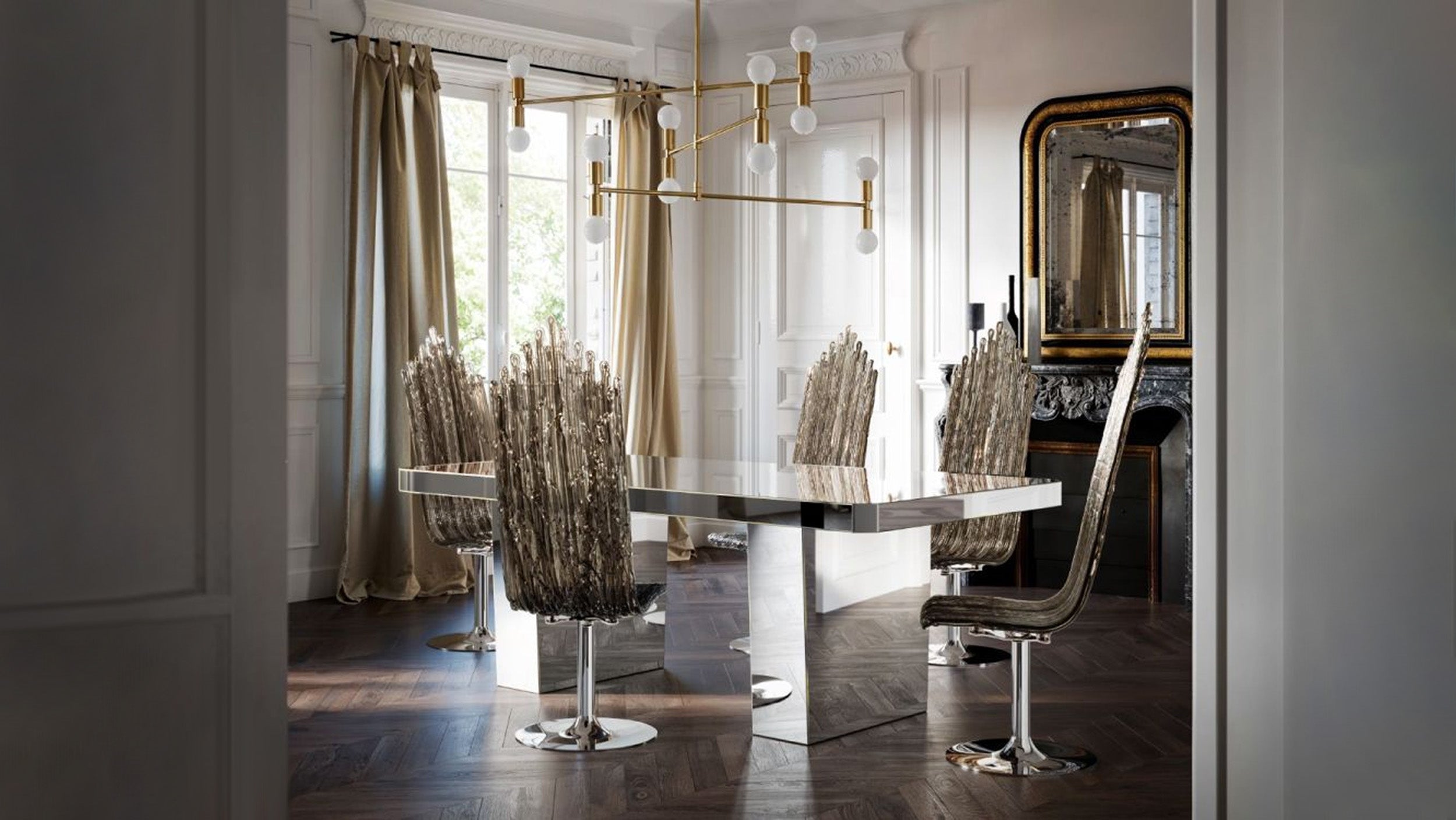 Desktop / Milano Dining Chair, designed by Jacopo Foggini for Edra