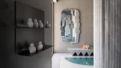 Desktop / Miraggio Mirror, designed by Fernando and Humberto Campana for Edra