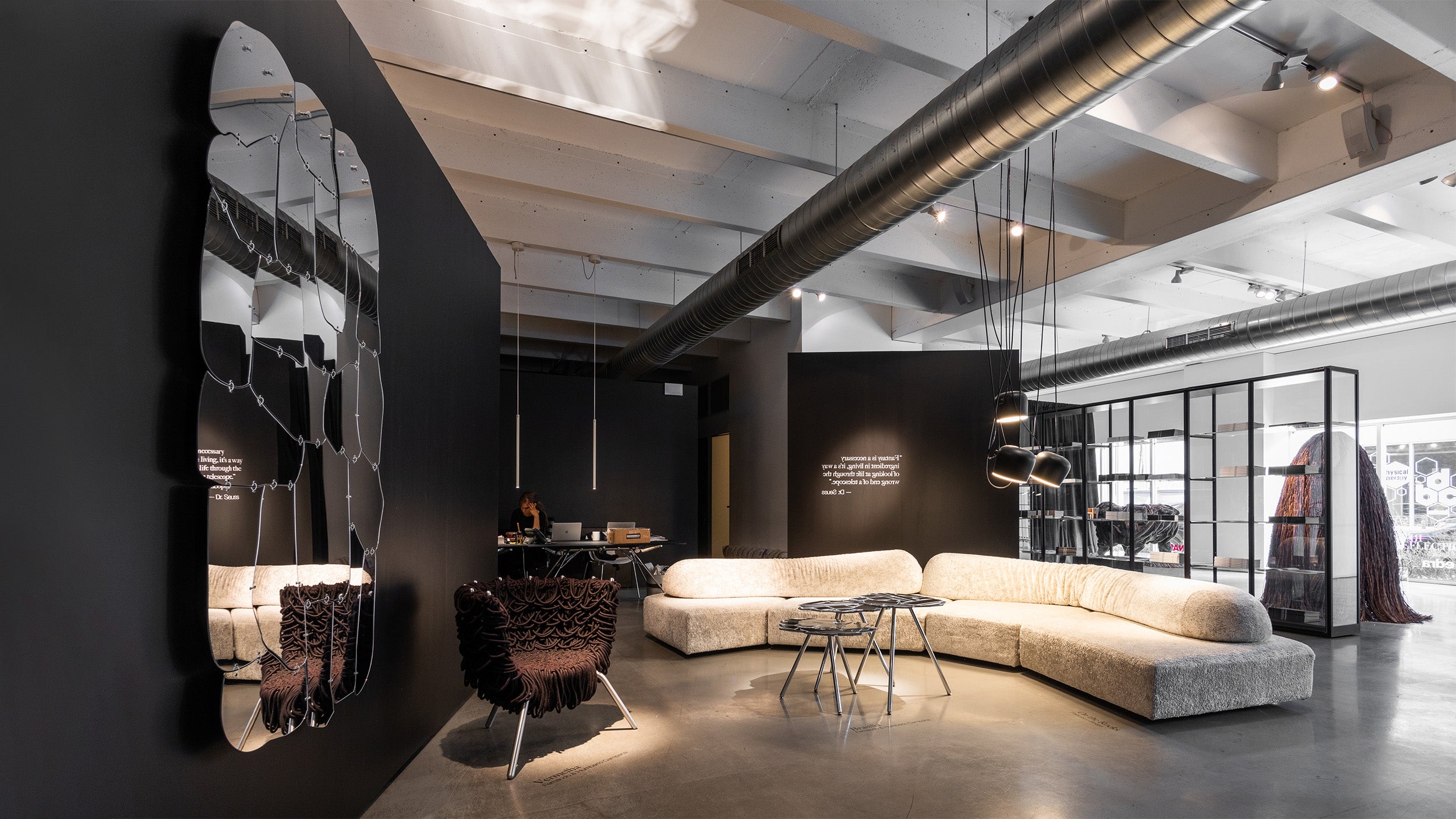 Desktop / Miraggio Mirror, designed by Fernando and Humberto Campana for Edra