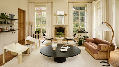 Desktop / Moon Coffee Table, designed by Space Copenhagen for Gubi