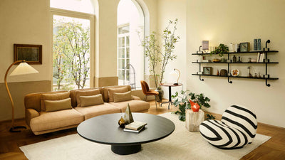 Desktop / Moon Coffee Table, designed by Space Copenhagen for Gubi