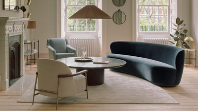 Desktop / Moon Coffee Table, designed by Space Copenhagen for Gubi