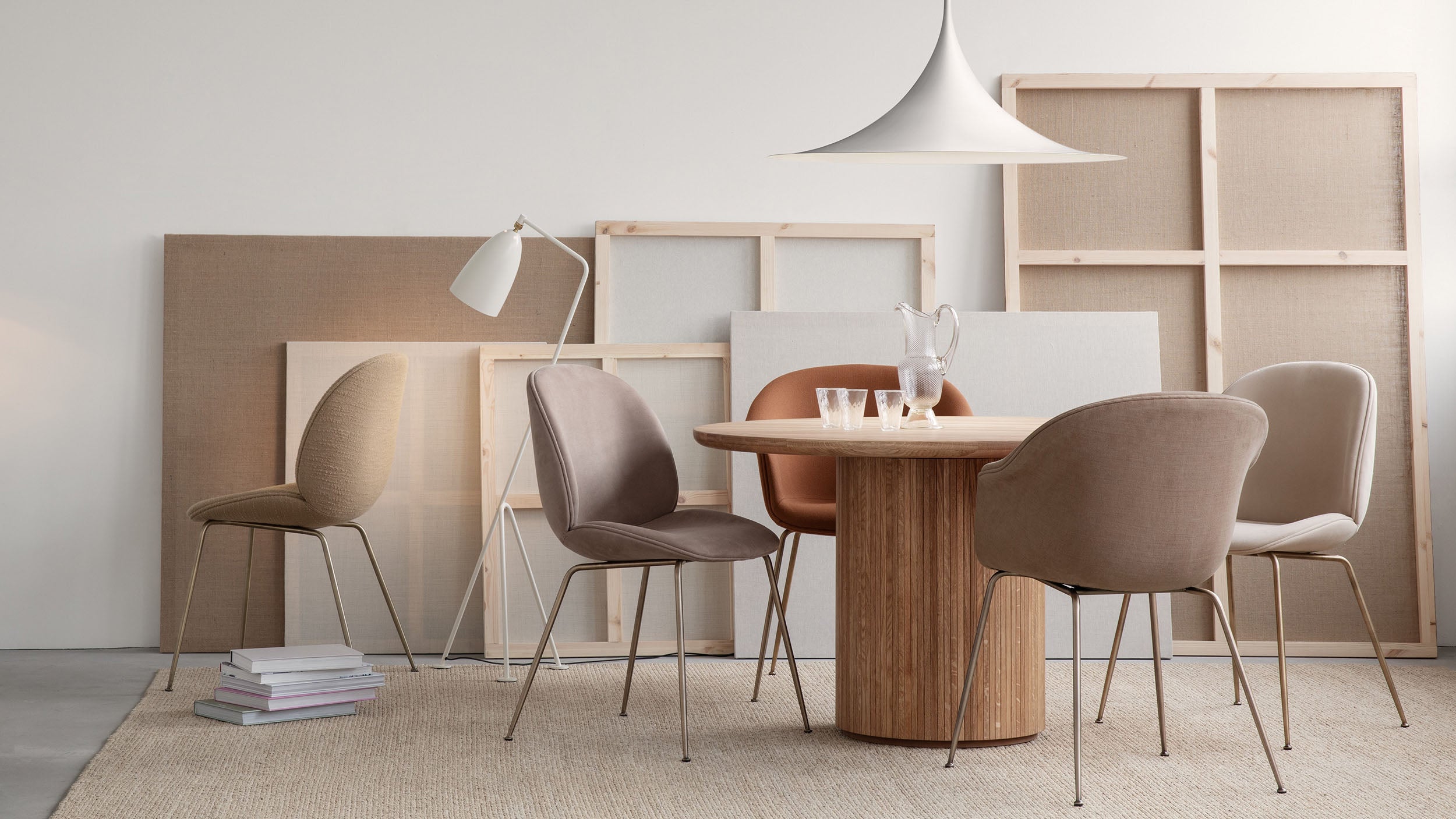 Desktop / Moon Dining Table, designed by Space Copenhagen for Gubi