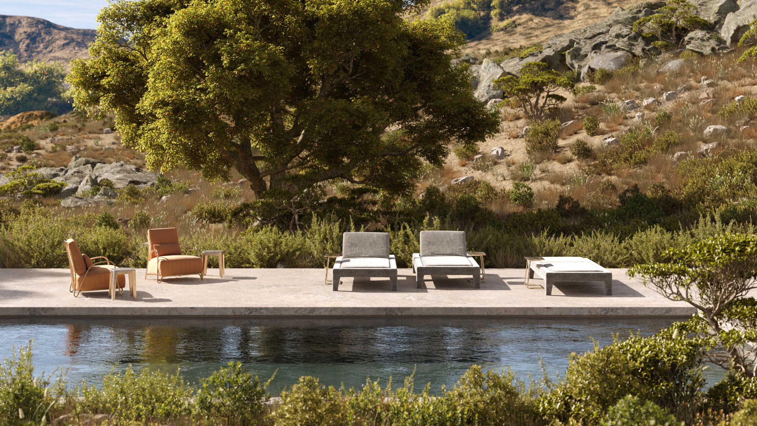 Desktop / Moonlight Soft Sun Lounger by Exteta