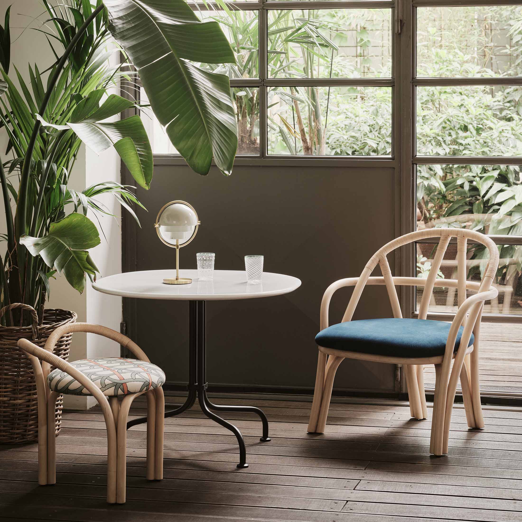 Brass - Pastel Gray / Mobile / Multi-Lite Portable Lamp, designed by Louis Weisdorf for Gubi