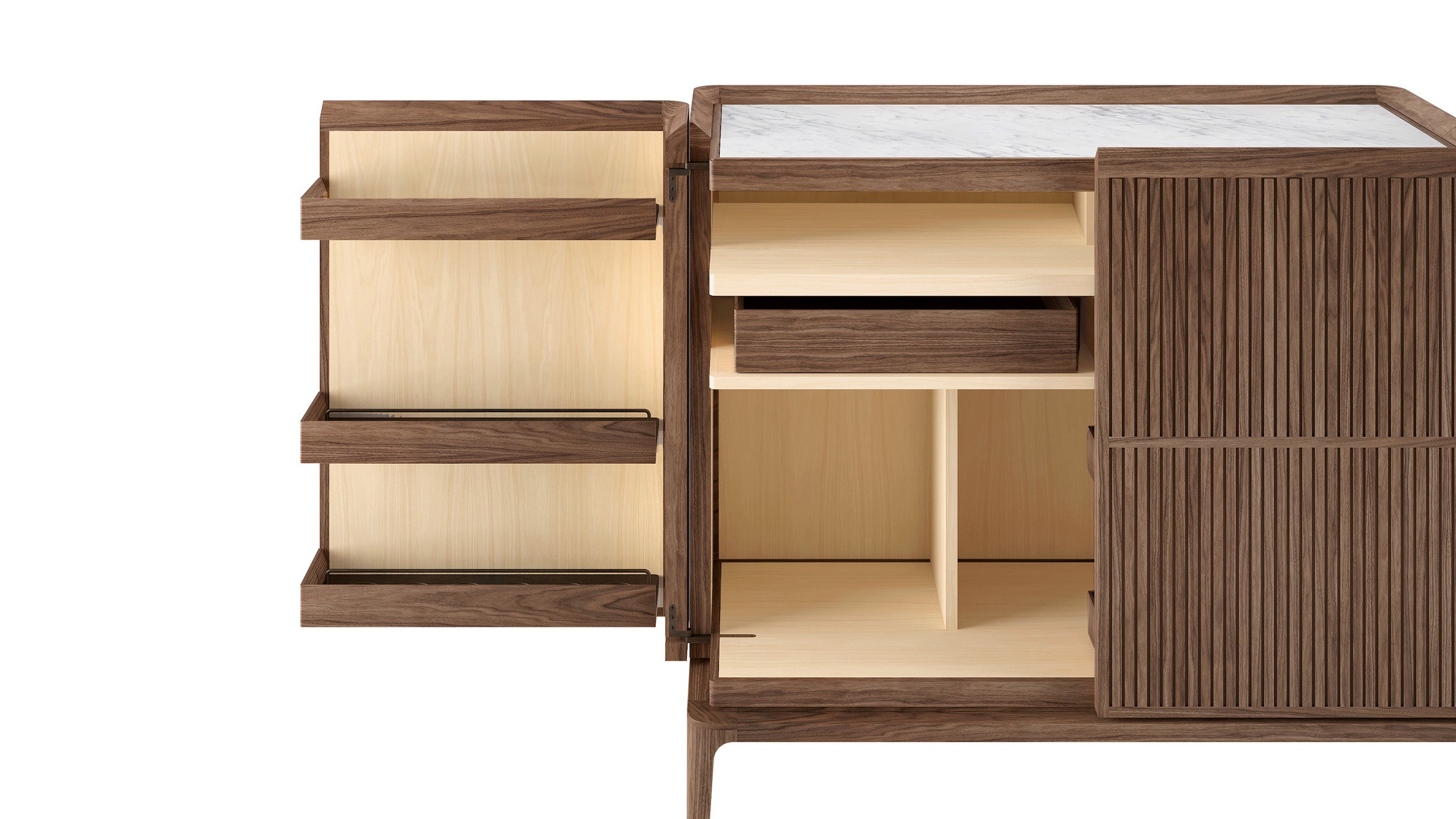 Desktop / Neverfull High-Mid, designed by Roberto Lazzeroni for Ceccotti Collezioni