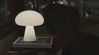 Frosted Glass / Desktop / Obello Portable Lamp, designed by Mathieu Matégot for Gubi
