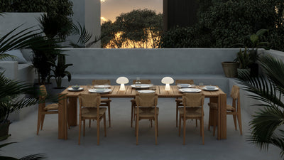Frosted Glass / Desktop / Obello Portable Lamp, designed by Mathieu Matégot for Gubi