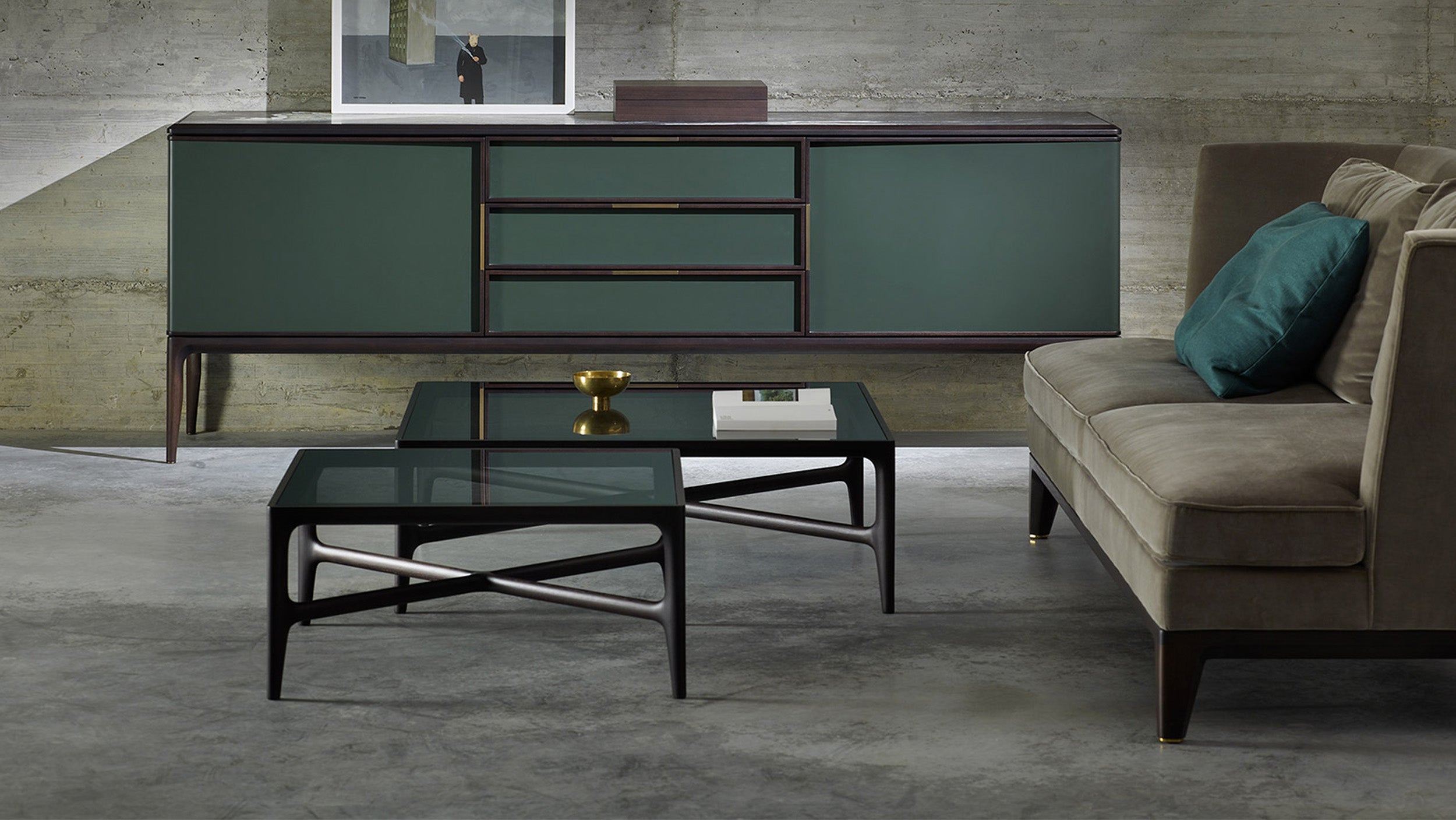 Desktop / Odile, designed by DRAW Studio for Ceccotti Collezioni