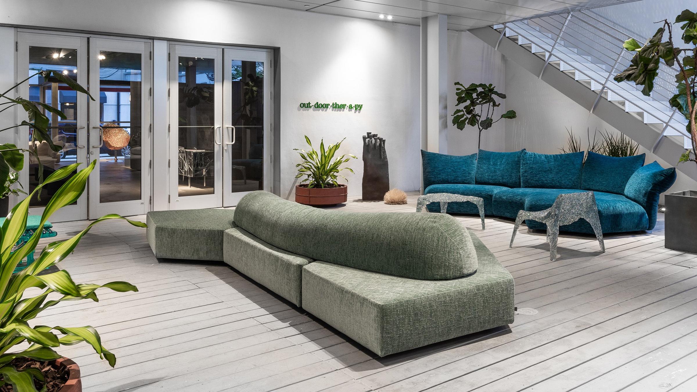 Edra Outdoor Sofa On The Rocks Outdoor Sofa