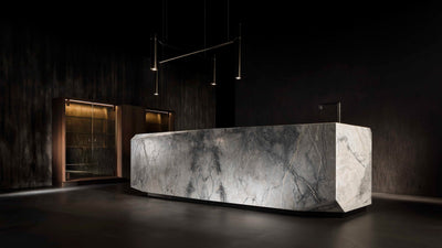 Desktop / Ozone L Island, designed by Massimo Castagna for Henge