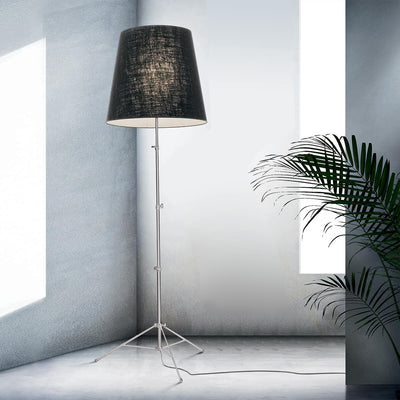 Black Jute Shade / Mobile / BlackMenu / Gilda Floor Lamp, designed by Enrico Franzolini