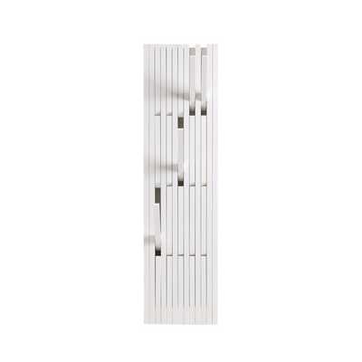 Small / Beech White / Desktop / BlackMenu / Piano Coat Rack, designed by Patrick Seha