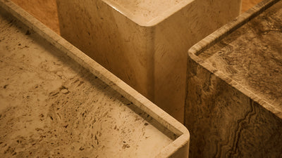 Desktop / Pietra Side Table, designed by GamFratesi and made by Gubi
