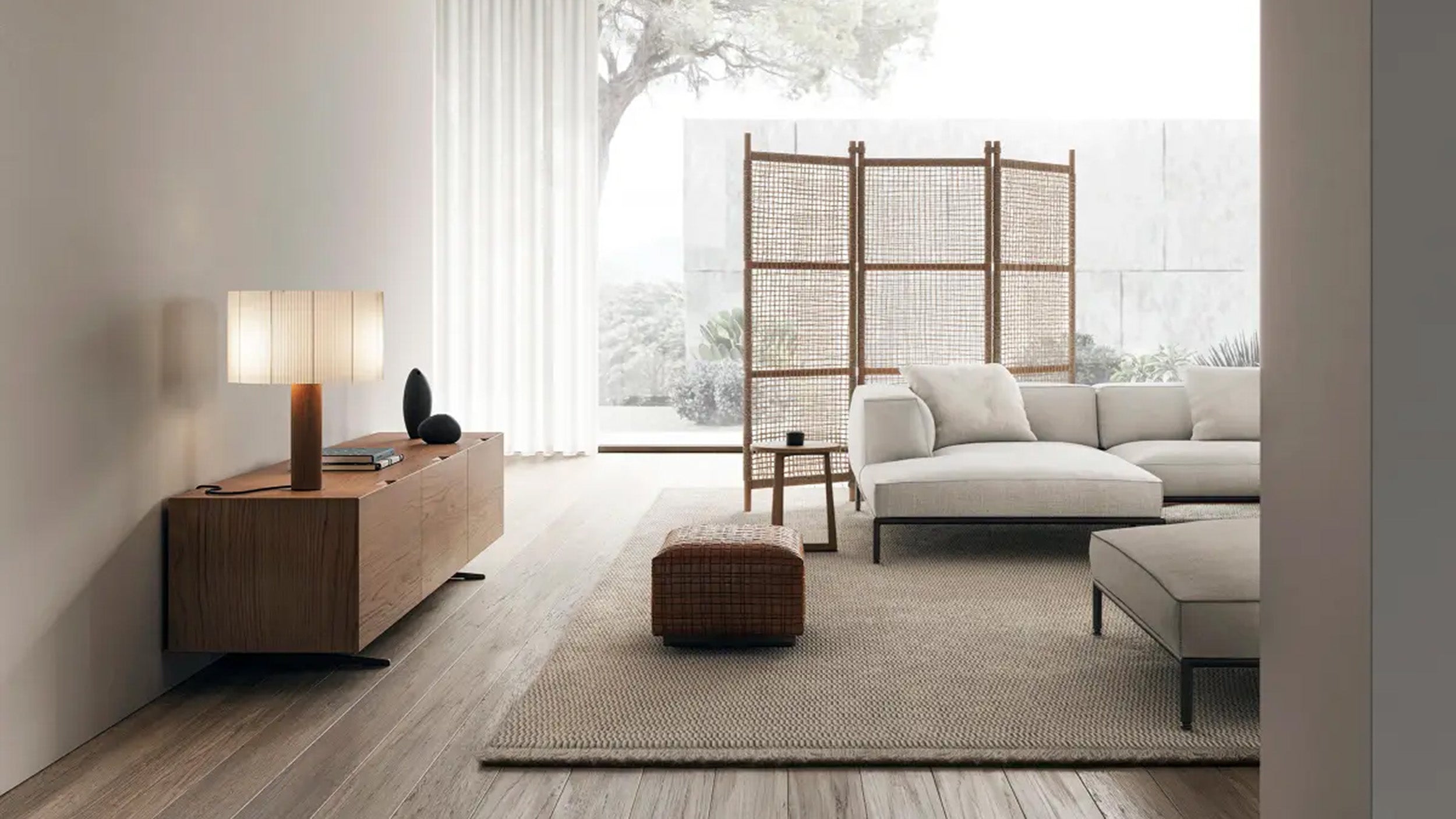 Desktop / Piuma Cabinet, designed by Antonio Citterio for Flexform