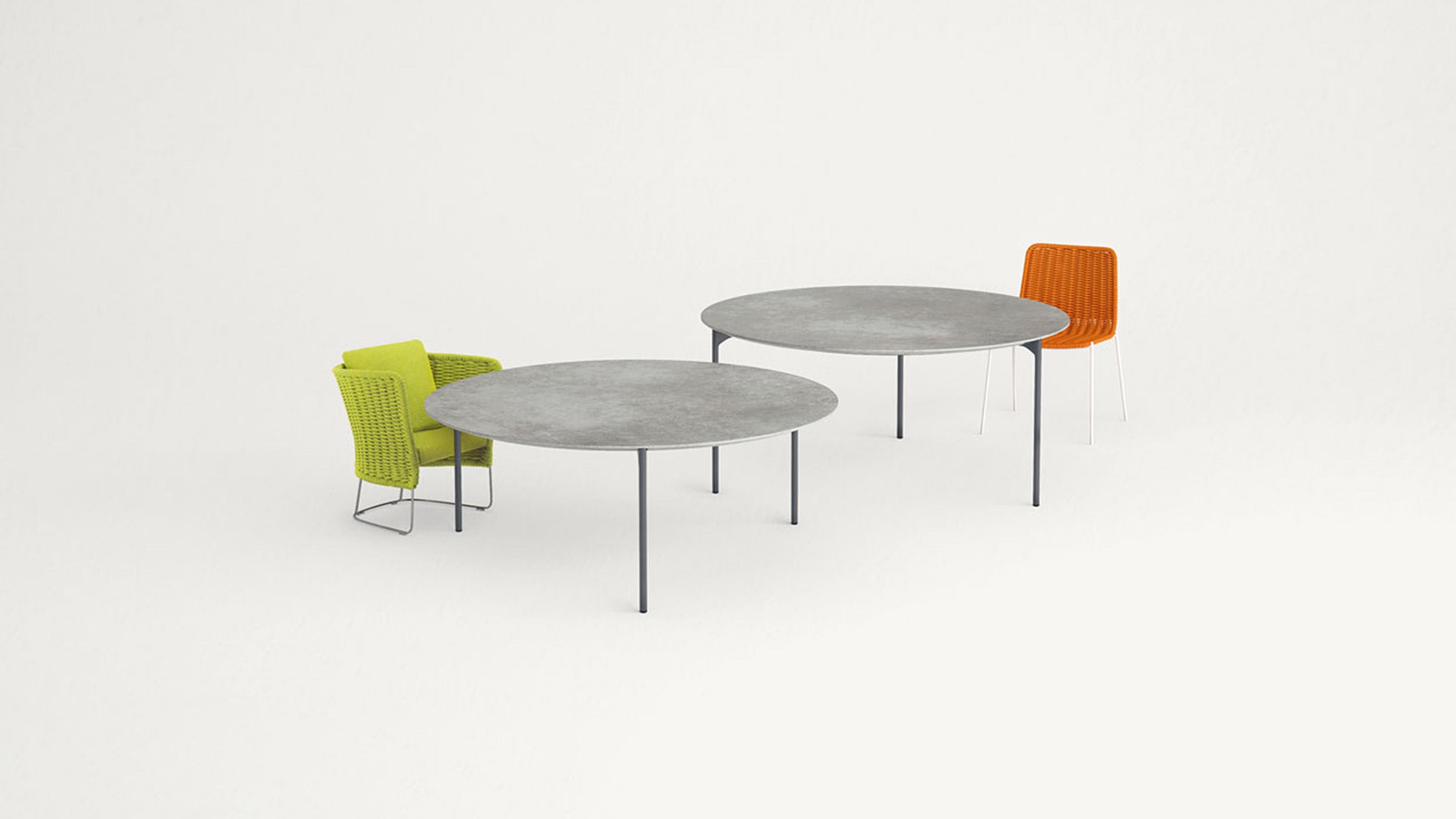 Desktop / Plano Outdoor Dining Table, designed by Francesco Rota for Paola Lenti
