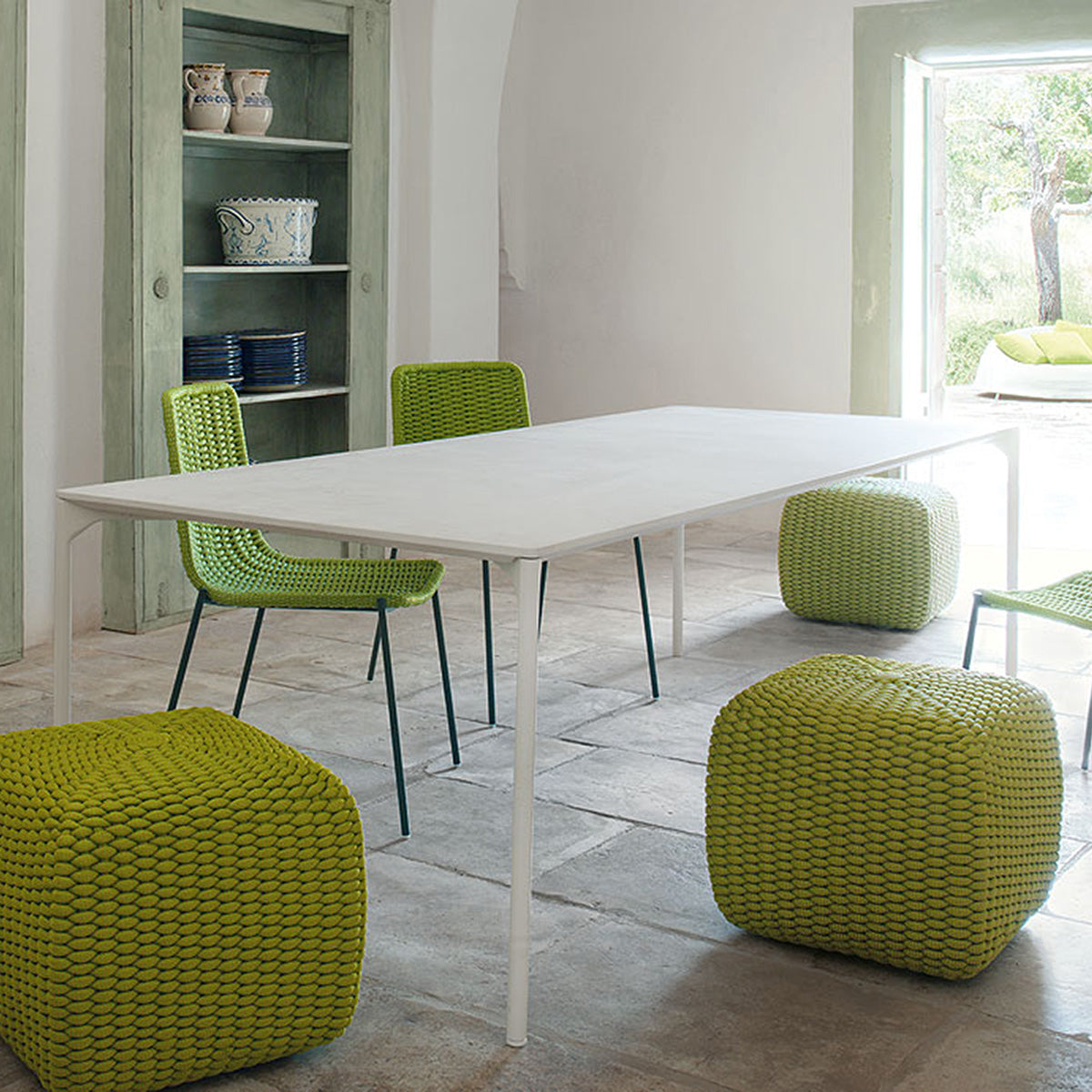 Mobile / Plano Outdoor Dining Table, designed by Francesco Rota for Paola Lenti