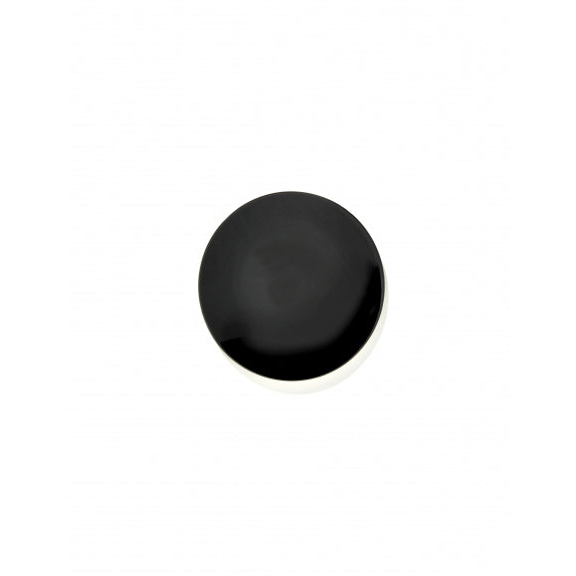 5.5 inches / Desktop / BlackMenu / Dé Solid Glossy Black Plate