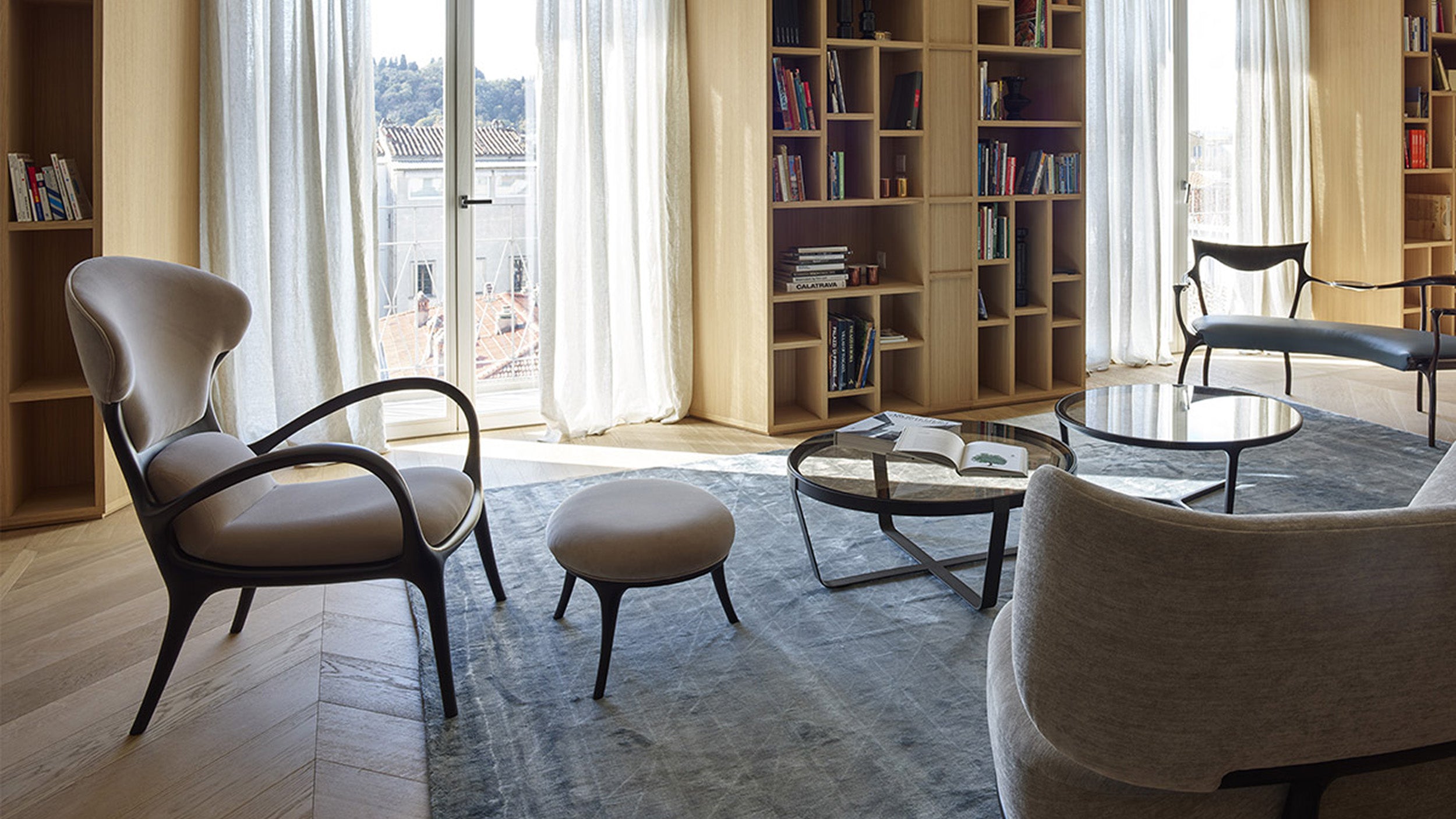 Desktop / Saturn, designed by Roberto Lazzeroni for Ceccotti Collezioni