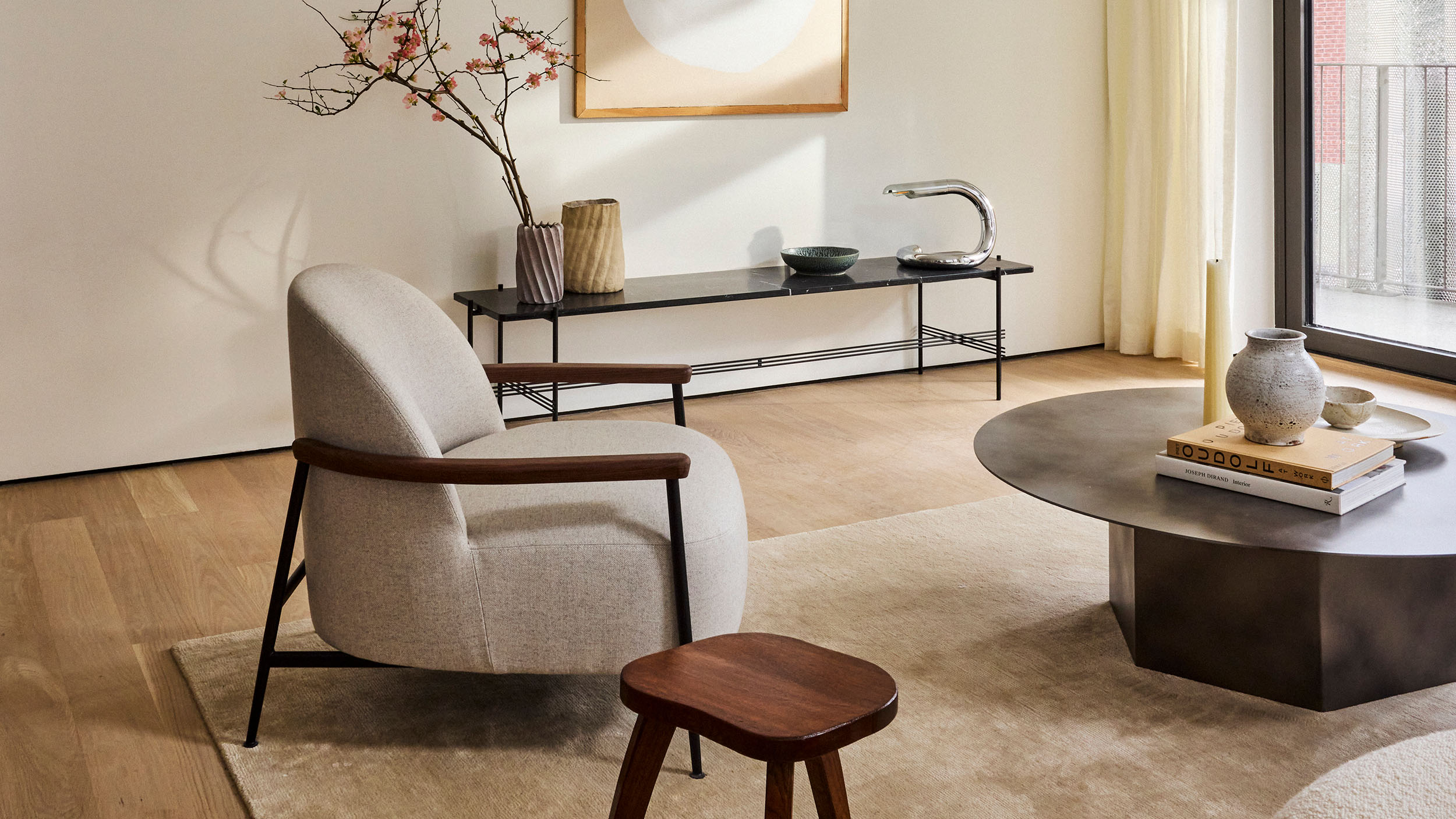 Desktop / Sejour Lounge Chair, designed by GamFratesi and made by Gubi
