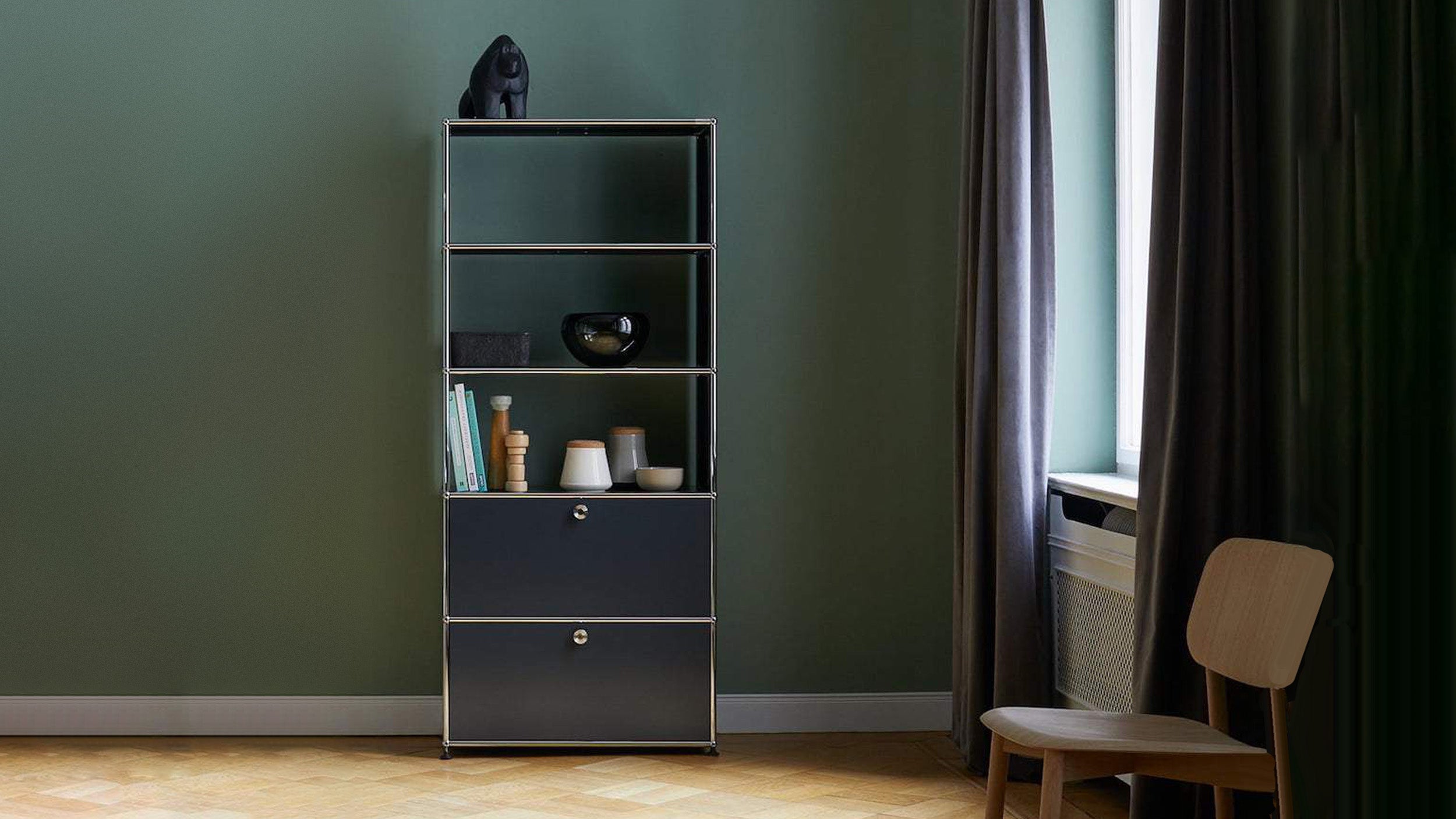 Desktop / Shelving (R1), made by USM Haller