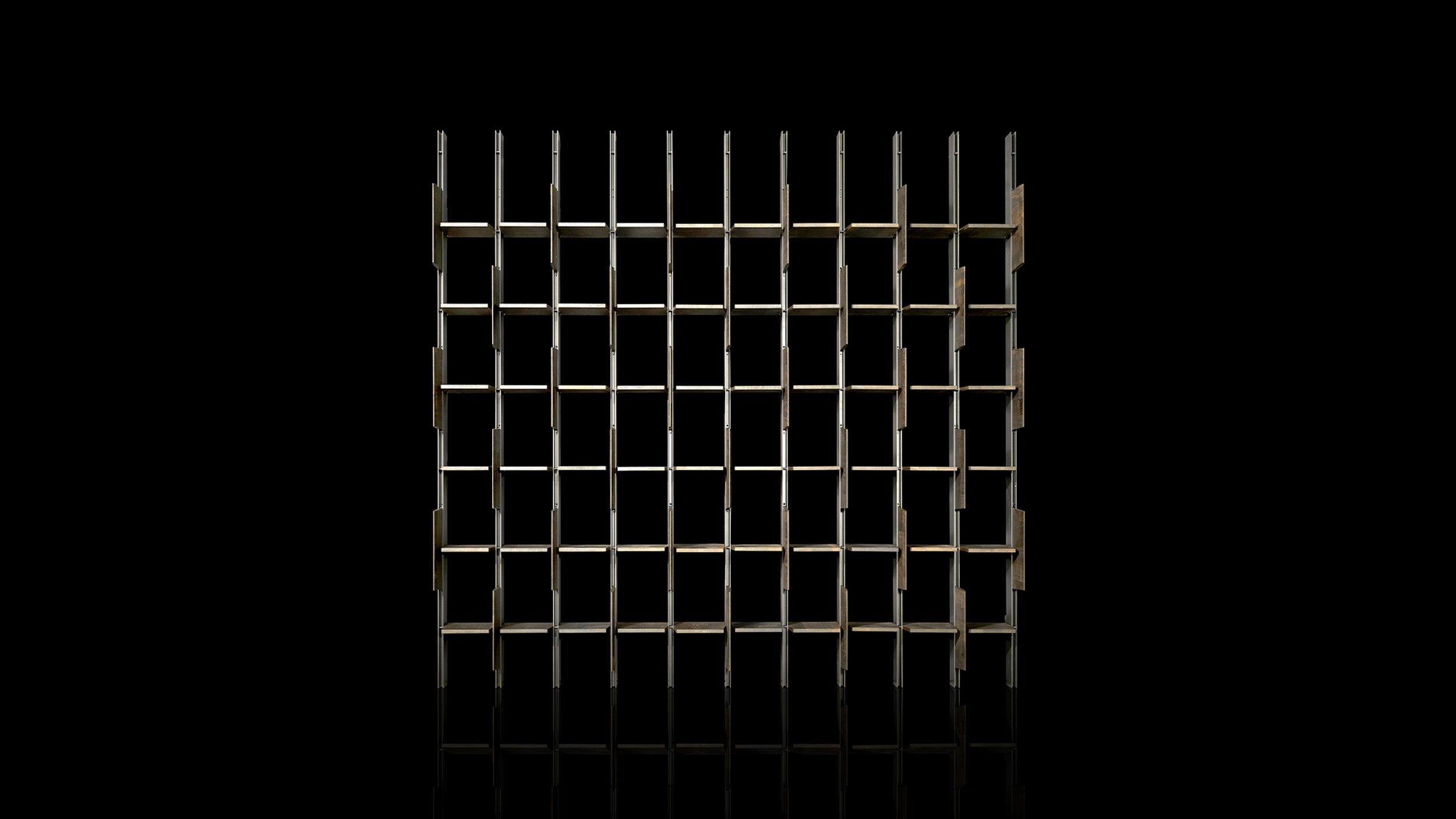 Desktop / Spectre Modular Shelving System, designed by Massimo Castagna for Henge