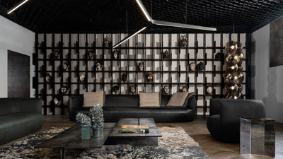 Desktop / Spectre Modular Shelving System, designed by Massimo Castagna for Henge