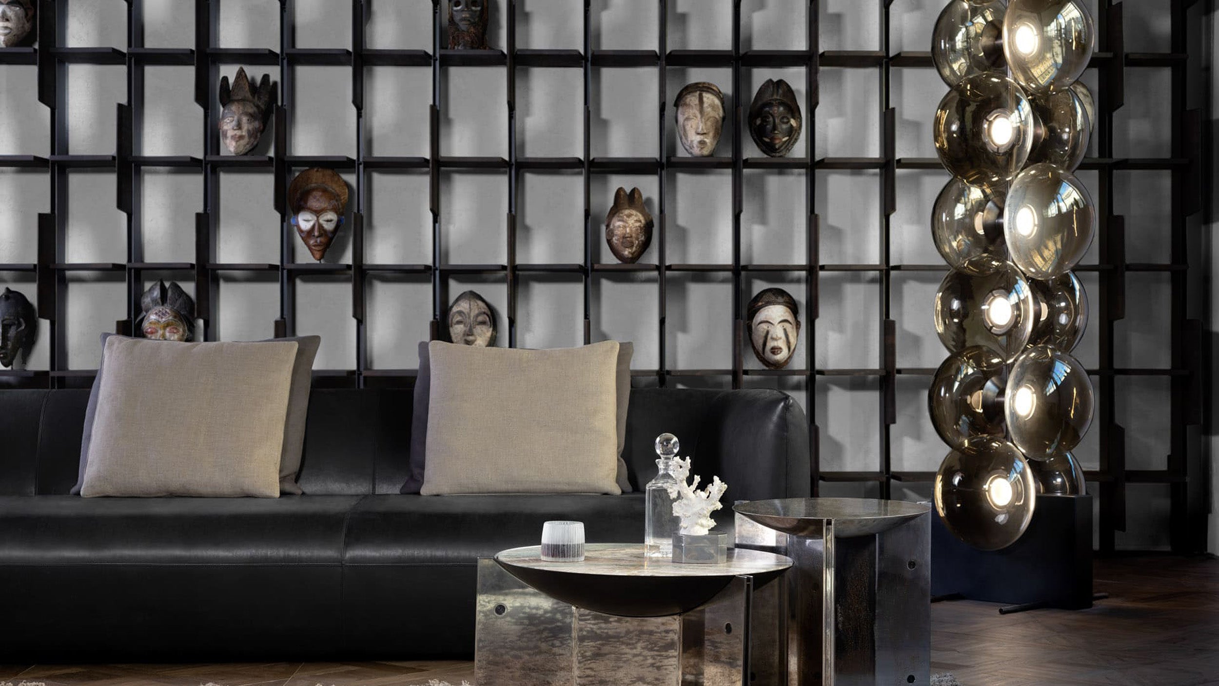 Desktop / Spectre Modular Shelving System, designed by Massimo Castagna for Henge