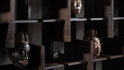 Desktop / Spectre Modular Shelving System, designed by Massimo Castagna for Henge