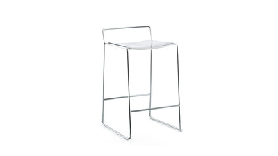 Desktop / Spindle Counter Stool in Glossy White, designed by Piero Lissoni for Porro
